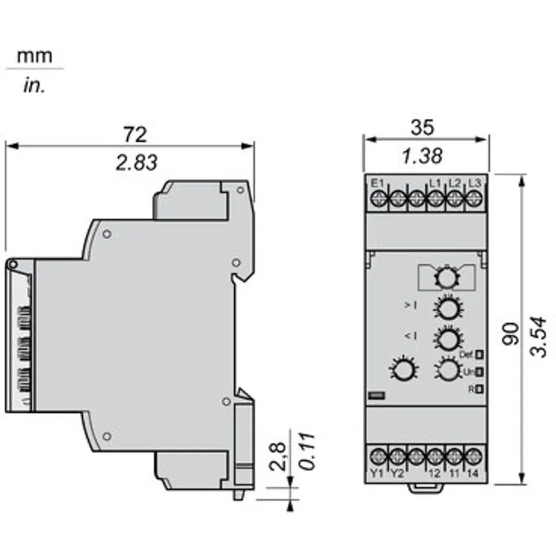 pump control relay, Harmony Control Relays, 5A, 1CO, 208...480V AC — photo 2 of 11