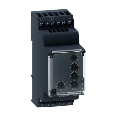 3 phase control relay, Harmony Control Relays, 480 to 690V AC, phase sequence, phase failure, phase imbalance, UV and OV