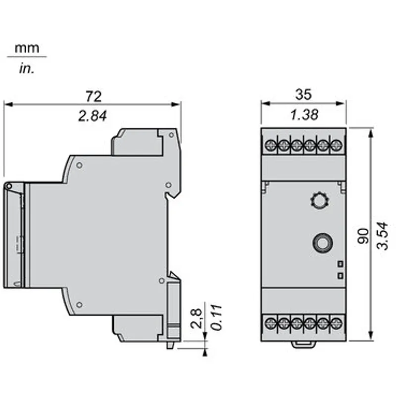 3-phase control relay, Harmony Control Relays, 5A , 2NO, 24..240V AC DC — photo 2 of 11