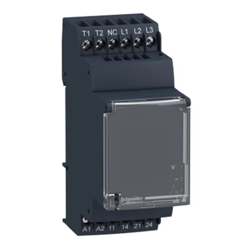 3-phase control relay, Harmony Control Relays, 5A , 2NO, phase failure detection, 24..240V AC DC — photo 1 of 11