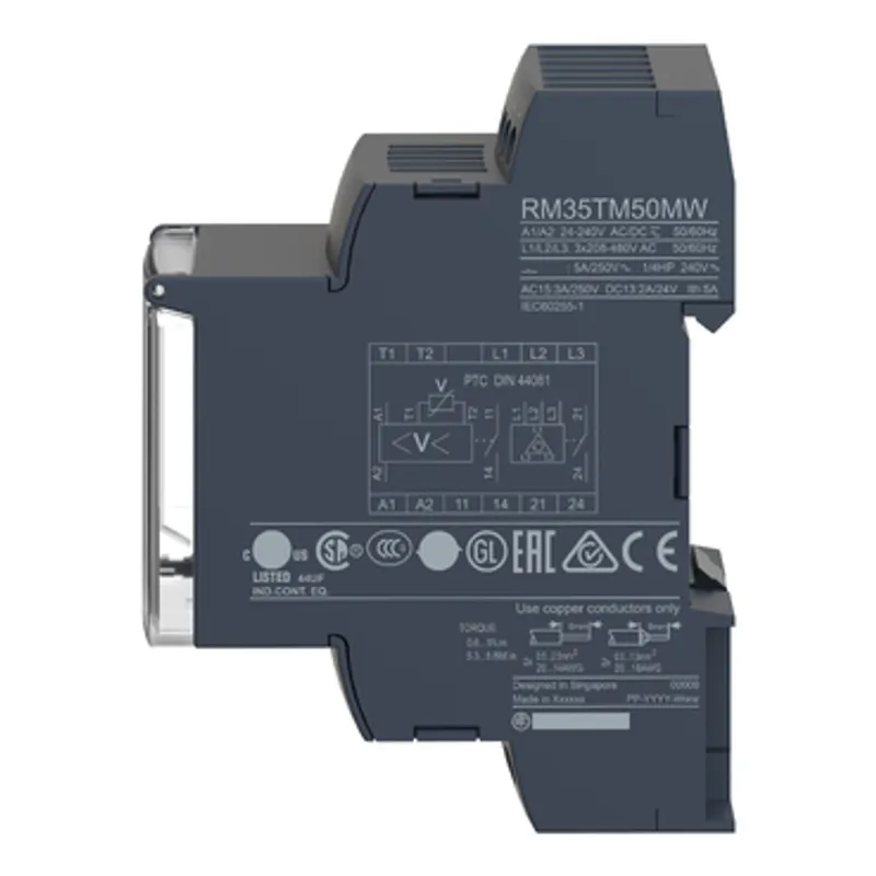 3-phase control relay, Harmony Control Relays, 5A , 2NO, phase failure detection, 24..240V AC DC — photo 7 of 11