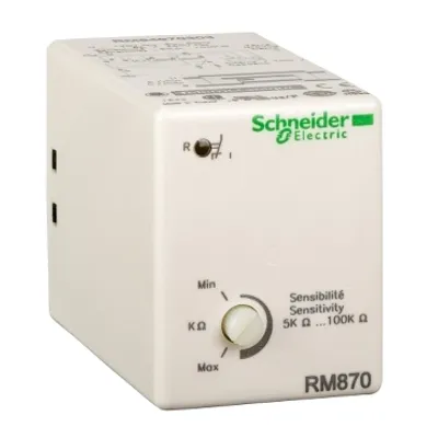 Industrial measurement and relay, Harmony relay, plug-in liquid level control relay RM84, 8 pins, 24V AC, 1 C/O