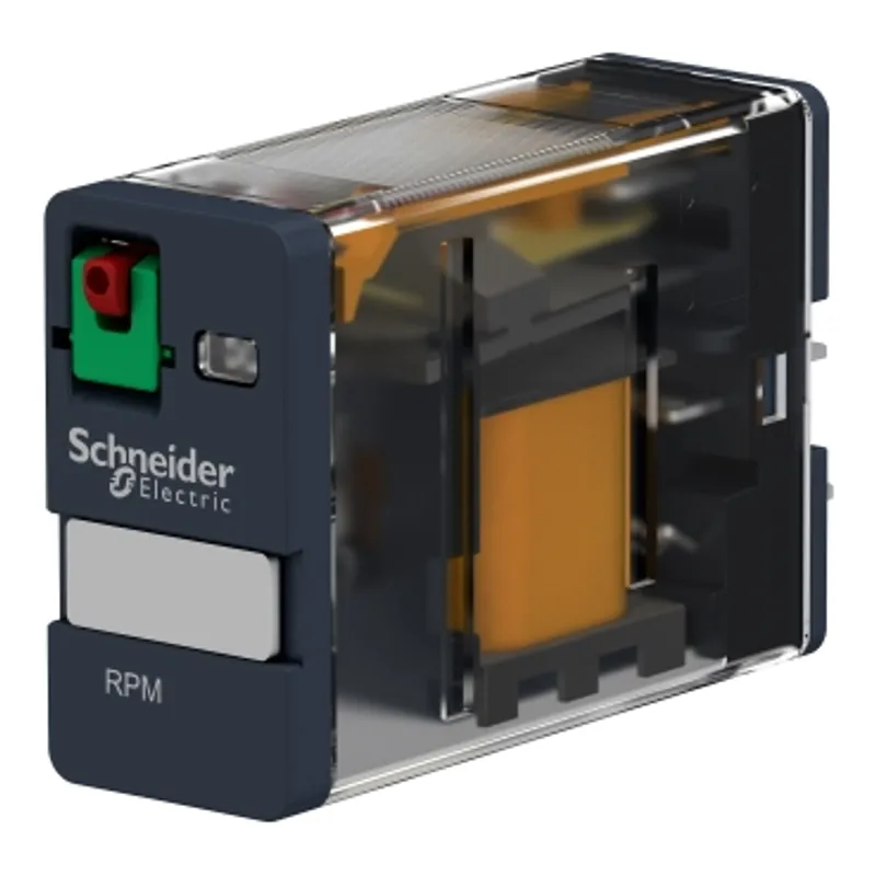 plug-in relay, Harmony electromechanical relays, 15A, 1CO, lockable test button, 24V AC — photo 7 of 10