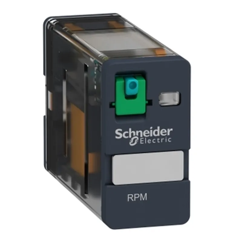 plug-in relay, Harmony electromechanical relays, 15A, 1CO, lockable test button, 24V DC — photo 1 of 10