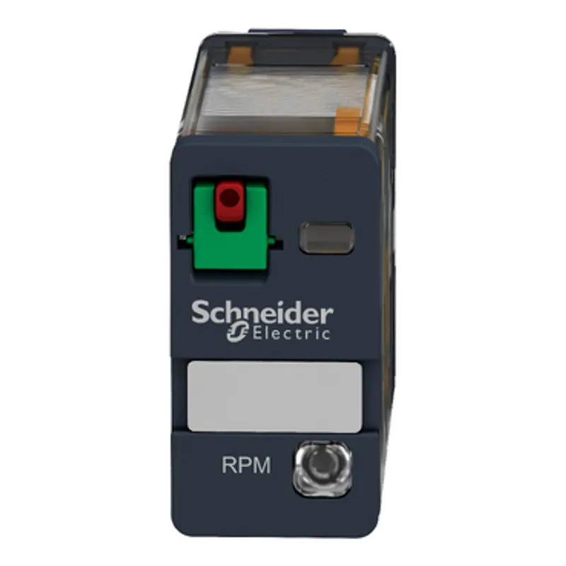 plug-in relay, Harmony electromechanical relays, 15A, 1CO, with LED, lockable test button, 24V AC — photo 8 of 10