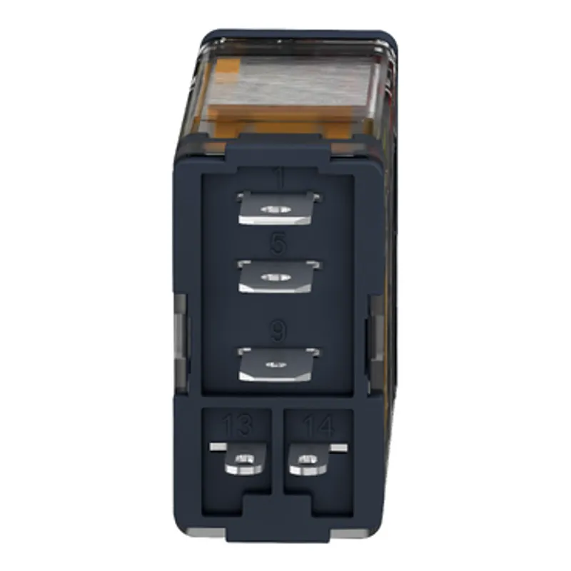 plug-in relay, Harmony electromechanical relays, 15A, 1CO, with LED, lockable test button, 24V DC — photo 7 of 10
