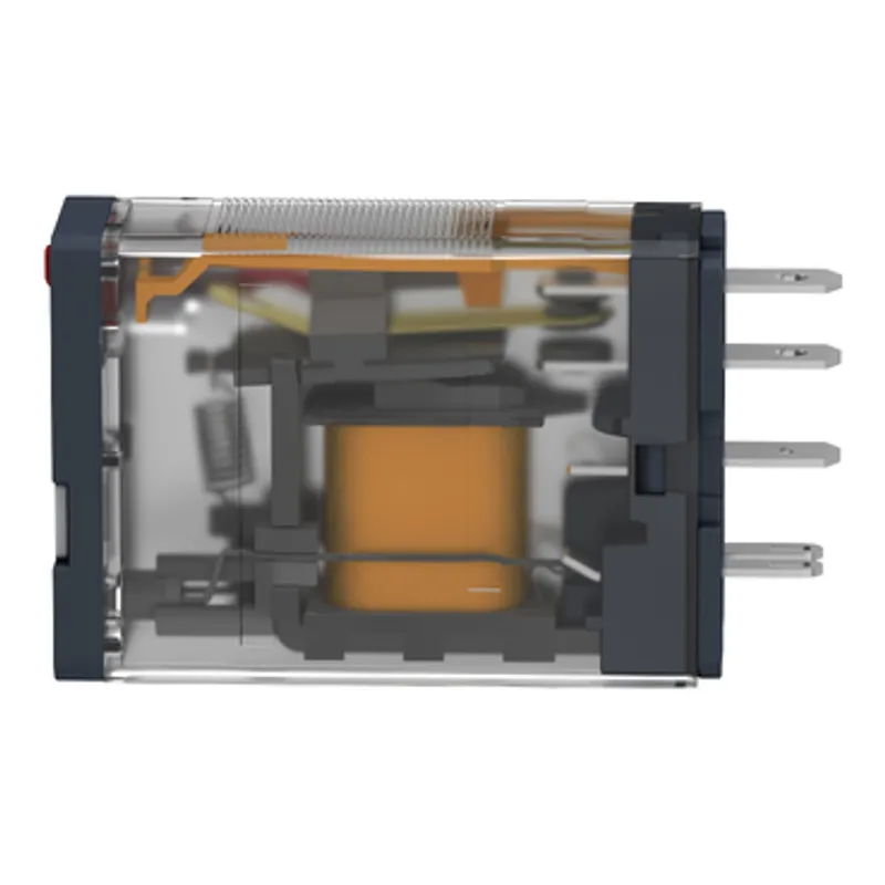 plug-in relay, Harmony electromechanical relays, 15A, 1CO, with LED, lockable test button, 24V DC — photo 8 of 10