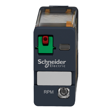 plug-in relay, Harmony electromechanical relays, 15A, 1CO, with LED, lockable test button, 120V AC — photo 3 of 10
