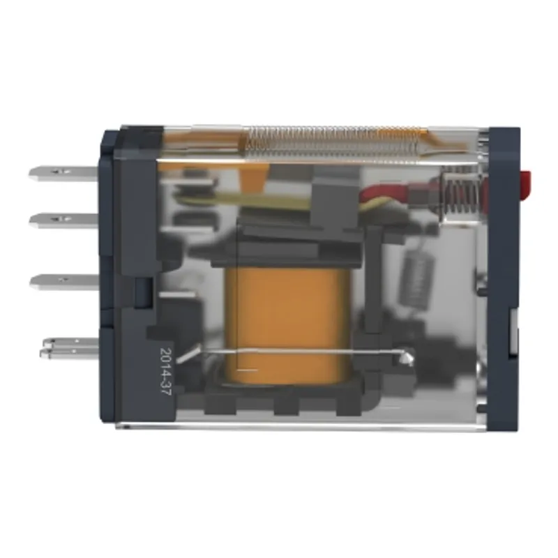 plug-in relay, Harmony electromechanical relays, 15A, 1CO, with LED, lockable test button, 120V AC — photo 5 of 10