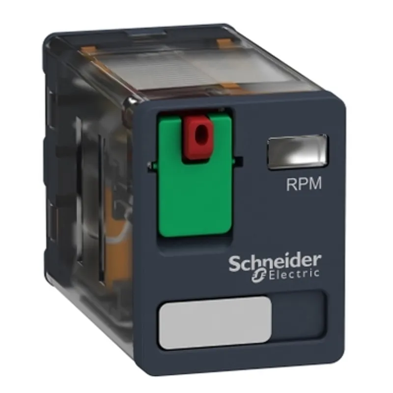plug-in relay, Harmony electromechanical relays, 15A, 2CO, lockable test button, 120V AC — photo 1 of 10