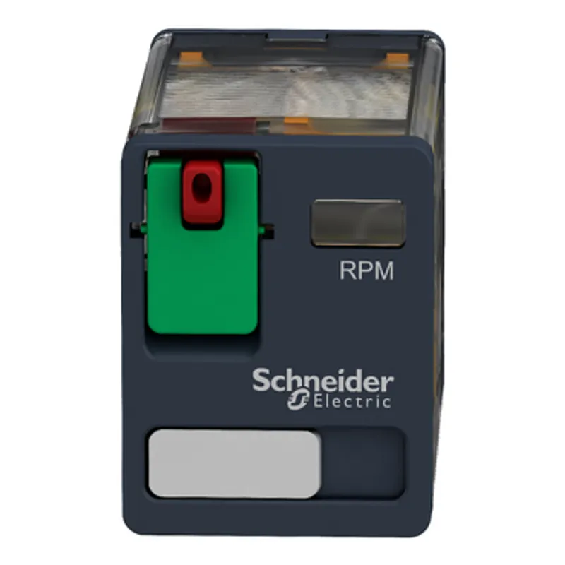 plug-in relay, Harmony electromechanical relays, 15A, 2CO, lockable test button, 120V AC — photo 3 of 10