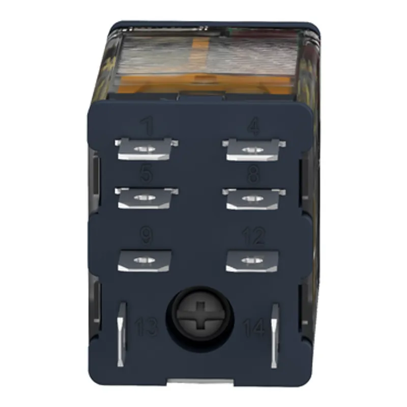 plug-in relay, Harmony electromechanical relays, 15A, 2CO, lockable test button, 120V AC — photo 5 of 10