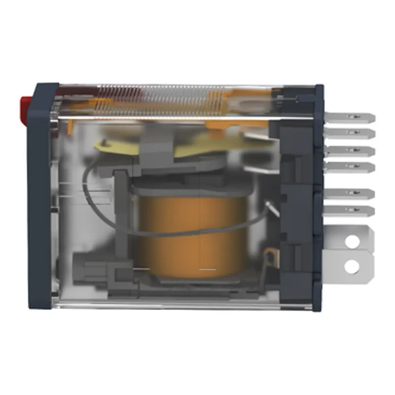 plug-in relay, Harmony electromechanical relays, 15A, 2CO, lockable test button, 120V AC — photo 6 of 10