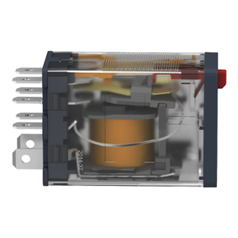 plug-in relay, Harmony electromechanical relays, 15A, 2CO, lockable test button, 120V AC — photo 8 of 10
