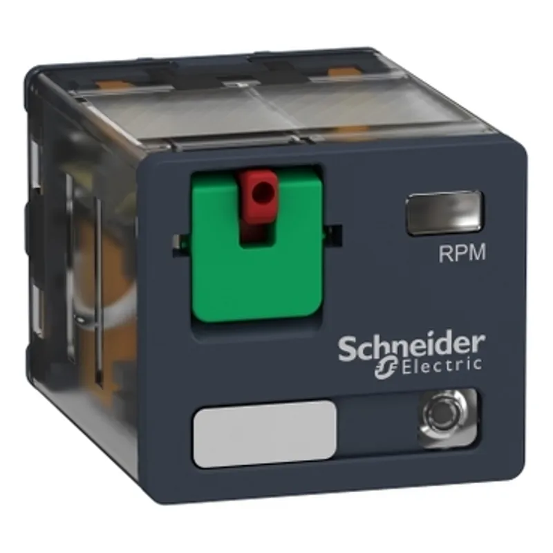 plug-in relay, Harmony electromechanical relays, 15A, 3CO, with LED, lockable test button, 120V AC — photo 1 of 10