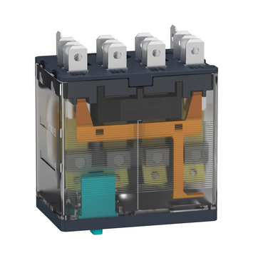 plug-in relay, Harmony electromechanical relays,  15A, 4CO, lockable test button, 24V DC — photo 3 of 10