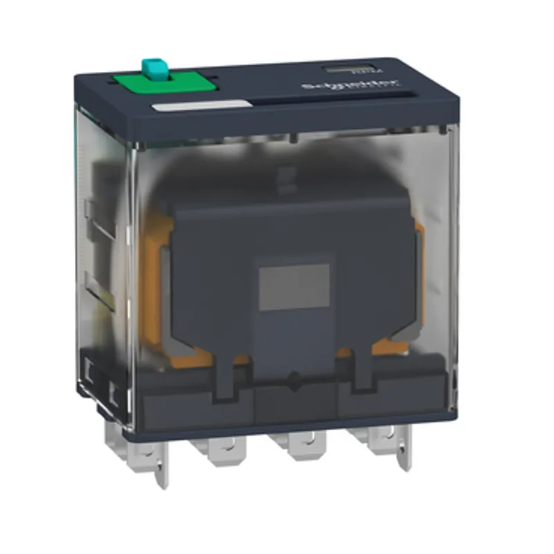 plug-in relay, Harmony electromechanical relays,  15A, 4CO, lockable test button, 24V DC — photo 4 of 10