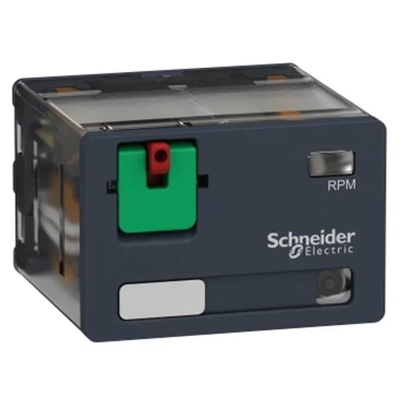 plug-in relay, Harmony electromechanical relays, 15A, 4CO, with LED, lockable test button, 120V AC — photo 1 of 10