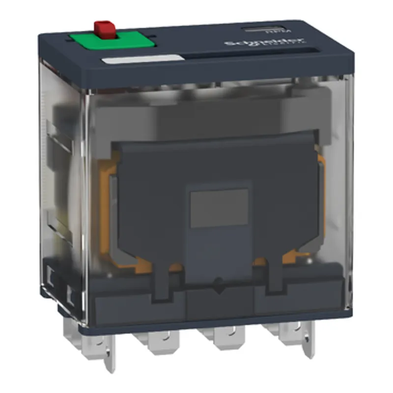 plug-in relay, Harmony electromechanical relays, 15A, 4CO, with LED, lockable test button, 120V AC — photo 4 of 10