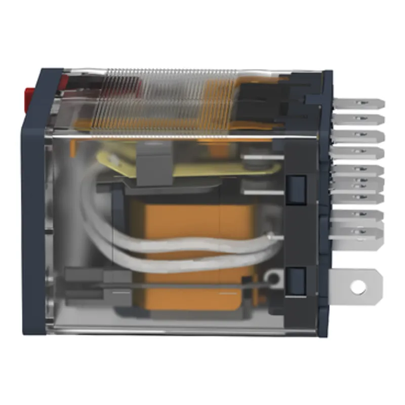 plug-in relay, Harmony electromechanical relays, 15A, 4CO, with LED, lockable test button, 120V AC — photo 8 of 10