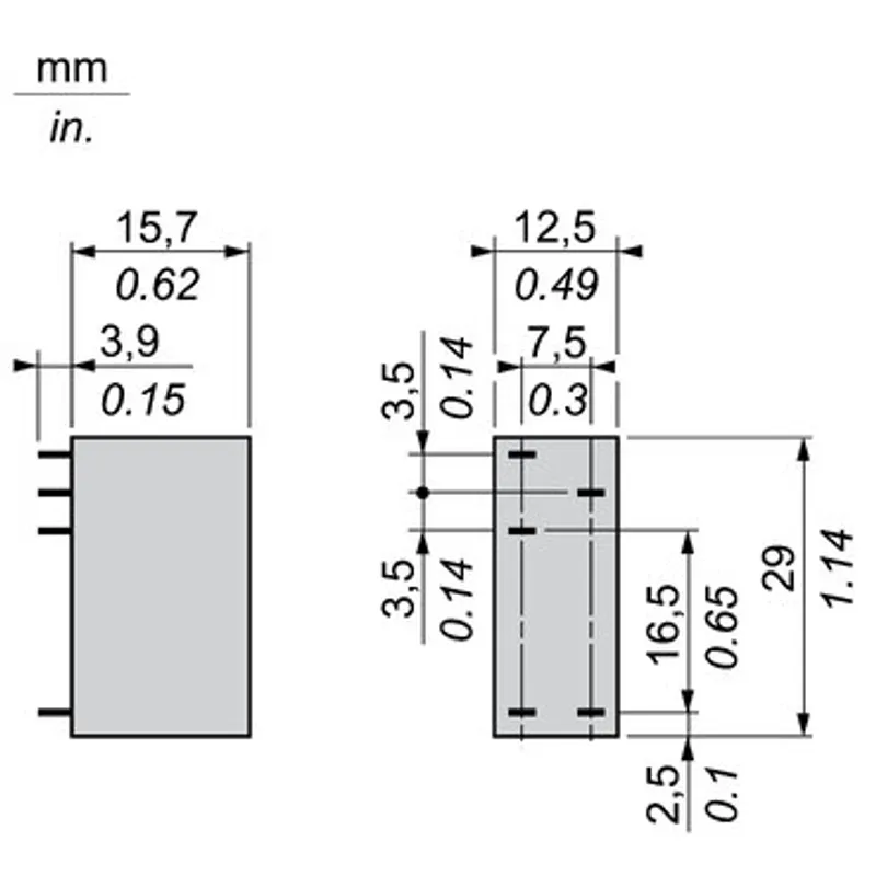 interface plug-in relay, Harmony electromechanical relays, 12A, 1CO, 120V AC — photo 2 of 9
