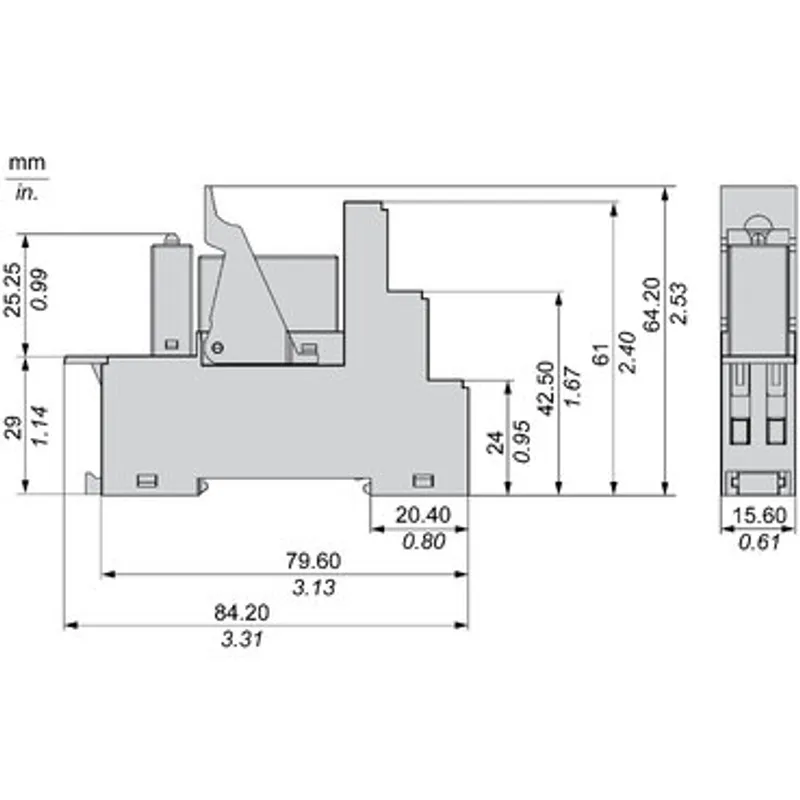 interface plug in relay, Harmony Electromechanical Relays, pre assembled, 12A, 1CO, with LED, 230V AC — photo 2 of 11
