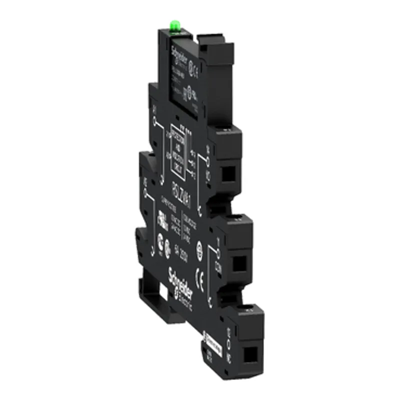 slim interface relay, Harmony Electromechanical Relays,  pre assembled, 6A, 1CO, with LED, screw connec to rs, 24V AC/DC — photo 8 of 10