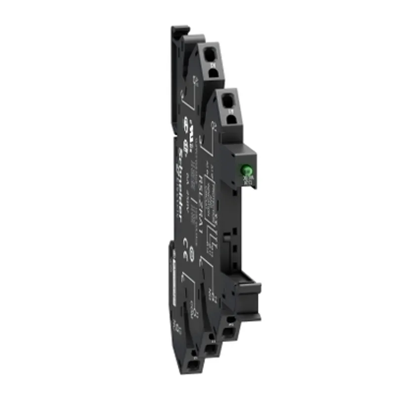 socket equipped with LED and protection circuit, Harmony Electromechanical Relays, for RSL1 relays, spring terminals, 110V AC DC — photo 1 of 10