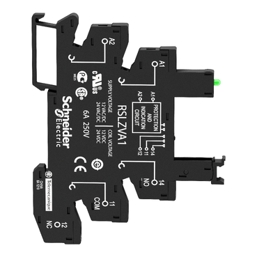 socket equipped with LED and protection circuit, Harmony Electromechanical Relays, for RSL1 relays, srew connec to r, 12 to 24V AC DC — photo 8 of 10