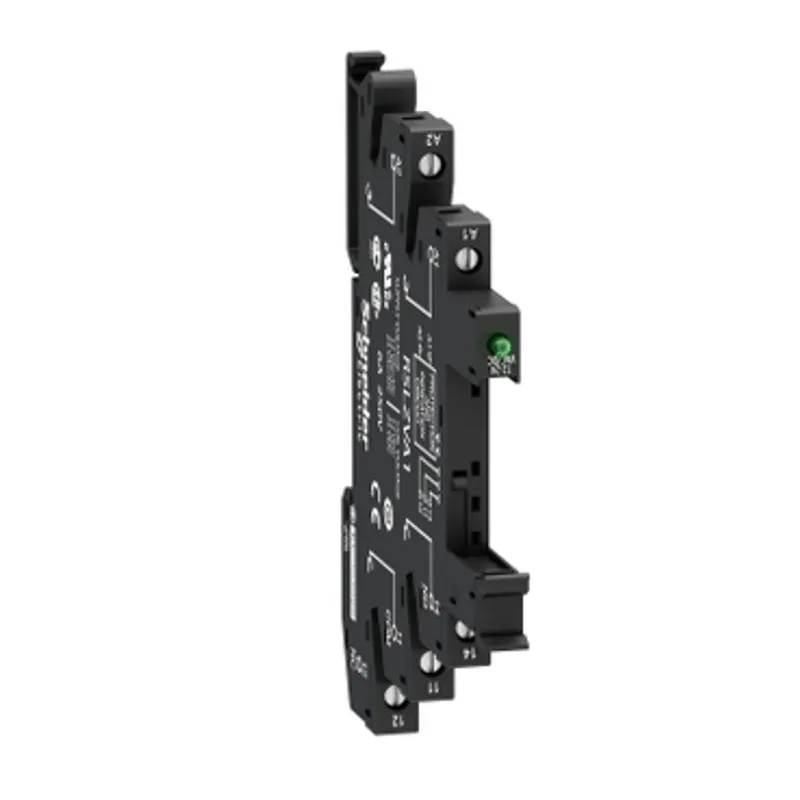 socket equipped with LED and protection circuit, Harmony Electromechanical Relays, for RSL1 relays, srew connec to r, 48 to 60V AC DC — photo 1 of 7