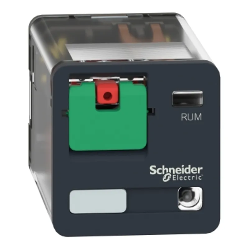 universal plug in relay, Harmony Electromechanical Relays, 10A, 2CO, with LED, lockable test but to n, 24V AC — photo 5 of 13