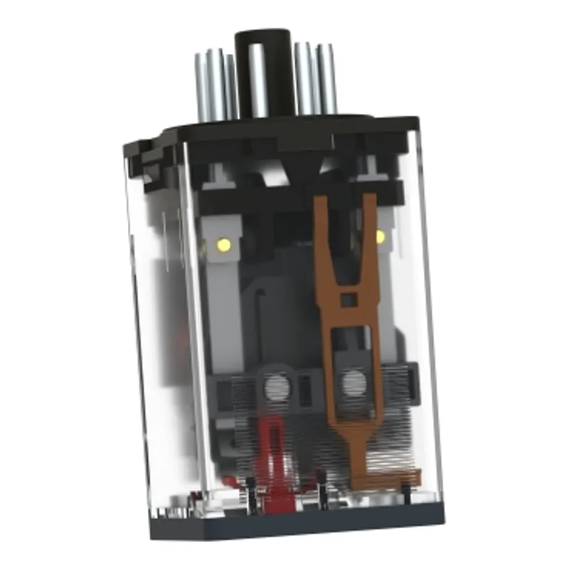 universal plug in relay, Harmony Electromechanical Relays, 10A, 2CO, with LED, lockable test but to n, 24V AC — photo 8 of 13
