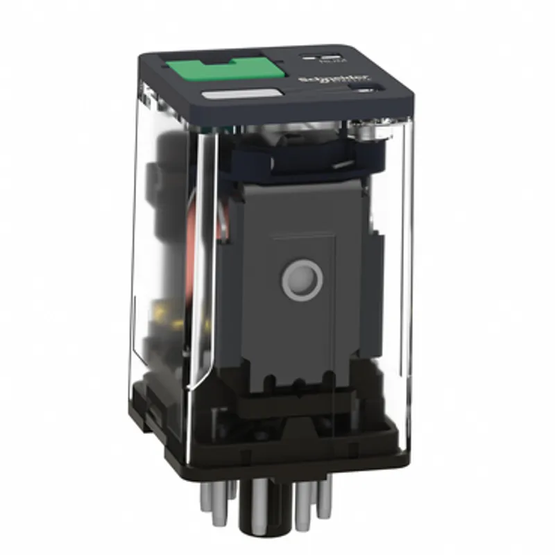 universal plug in relay, Harmony Electromechanical Relays, 10A, 3CO, with LED, lockable test but to n, 110V DC — photo 5 of 13