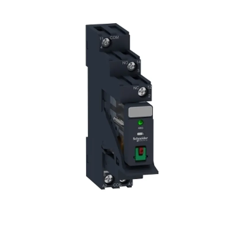 interface plug in relay, Harmony Electromechanical Relays,  pre assembled, 10A, 1CO, with LED, lockable test but to n, 24V AC — photo 1 of 13