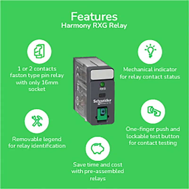 interface plug in relay, Harmony Electromechanical Relays, 5A, 2CO, with LED, 120V AC — photo 3 of 13