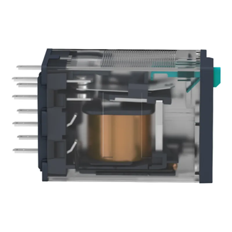 miniature plug in relay, Harmony Electromechanical Relays, 12A, 2CO, lockable test but to n, 110V DC — photo 14 of 19