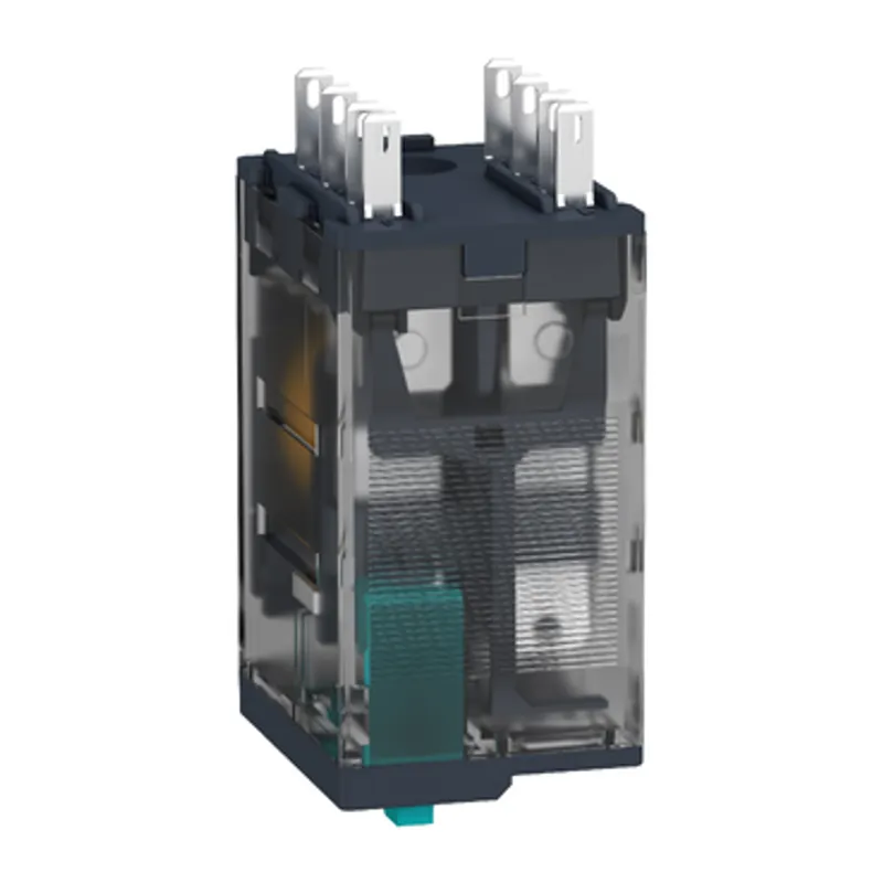miniature plug in relay, Harmony Electromechanical Relays, 12A, 2CO, with LED, lockable test but to n, 24V DC — photo 5 of 13