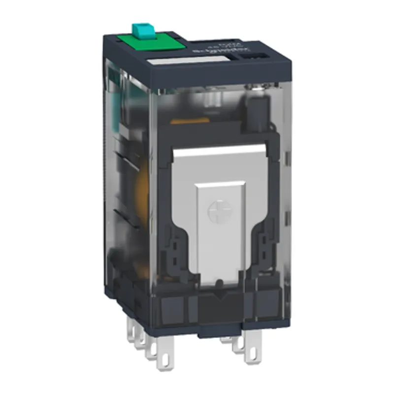 miniature plug in relay, Harmony Electromechanical Relays, 12A, 2CO, with LED, lockable test but to n, 24V DC — photo 7 of 13
