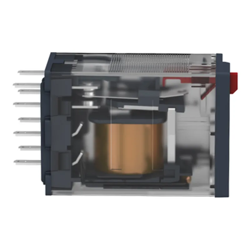 miniature plug in relay, Harmony Electromechanical Relays, 6A, 4CO, lockable test but to n, 48V AC — photo 9 of 14