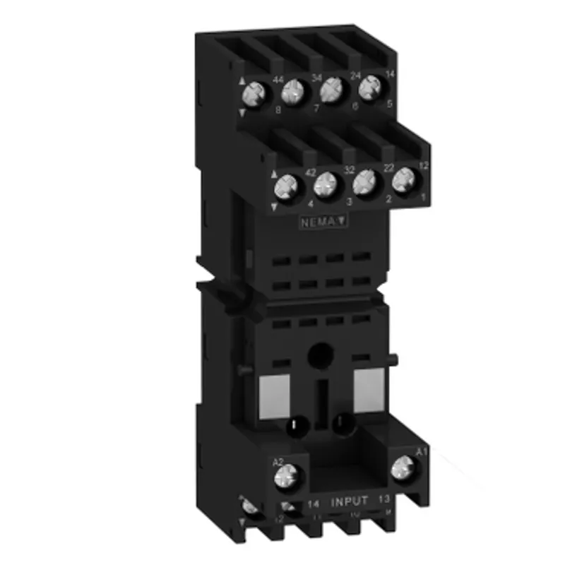 socket, Harmony Electromechanical Relays, for RXM2 RXM4 relays, screw connec to rs, mixed contact — photo 1 of 14