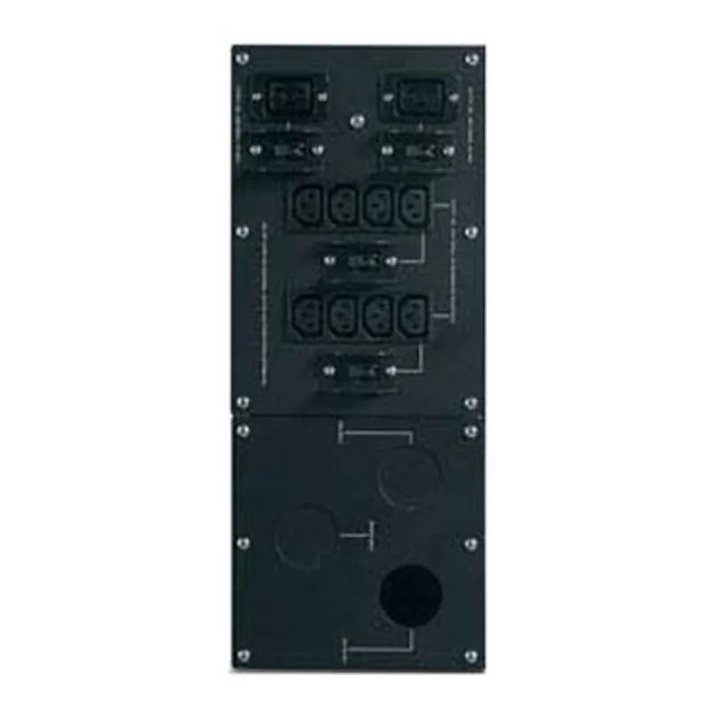 APC Service Bypass Panel- 230V; 100A; MBB; Hardwire input; IEC-320 output- (8) C13 (2) C19 — photo 10 of 11