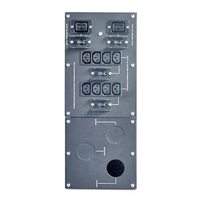 APC Service Bypass Panel- 230V; 100A; MBB; Hardwire input; IEC-320 output- (8) C13 (2) C19 — photo 2 of 11