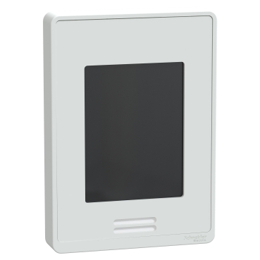 Hotel Line-Voltage Fan Coil Room Controller: BACnet MS/TP, RH sensor & control, White Case/Fascia