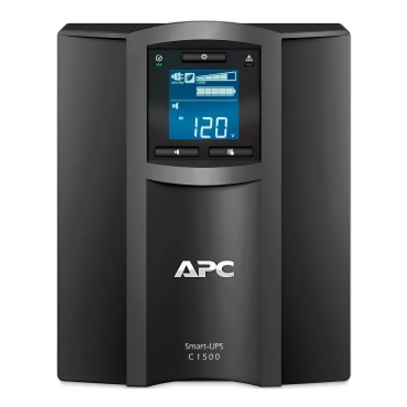 APC Smart-UPS C, Line Interactive, 1500VA, Tower, 230V, 8x IEC C13 outlets, SmartConnect port, USB and Serial communication, AVR, Graphic LCD — photo 2 of 5
