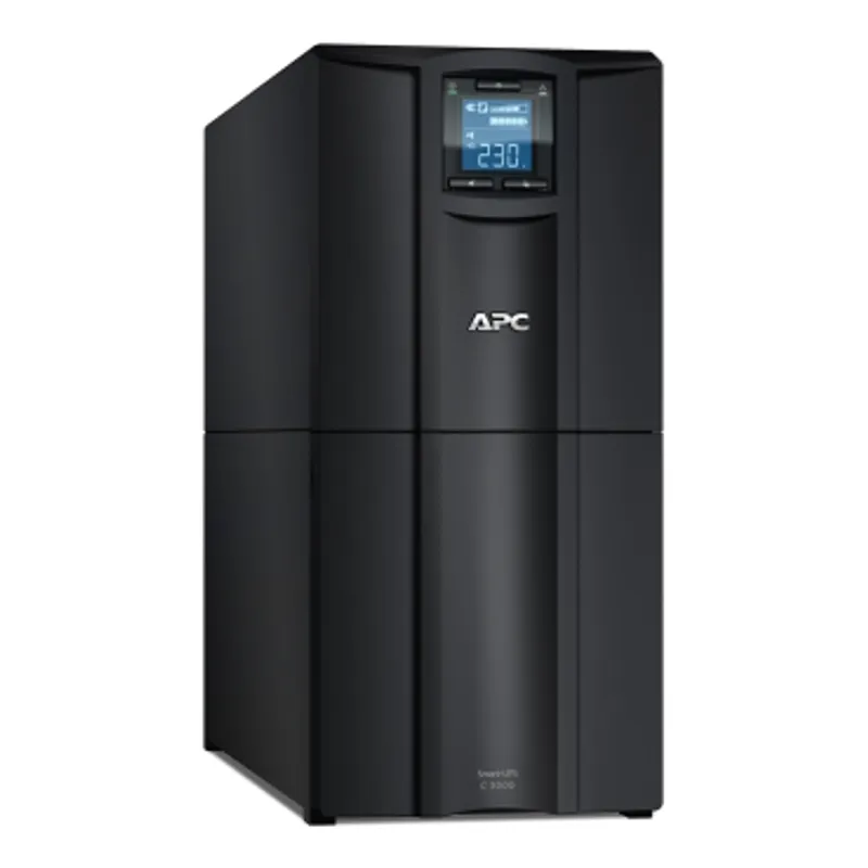 APC Smart-UPS C, Line Interactive, 3kVA, Tower, 230V, 8x IEC C13+1x IEC C19 outlets, USB and Serial communication, AVR, Graphic LCD — photo 1 of 3