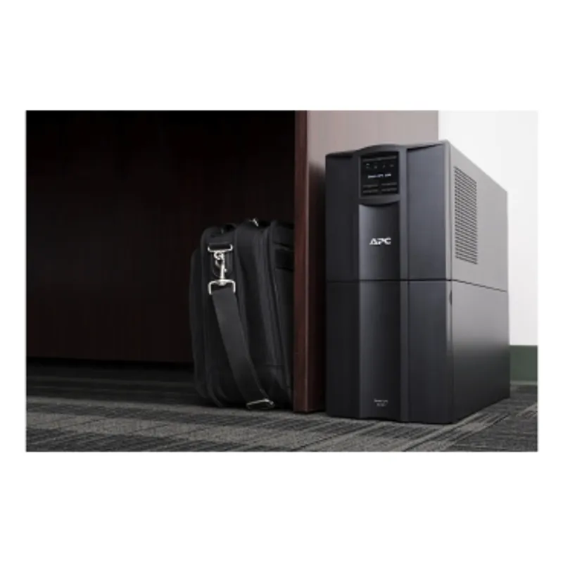 APC Smart-UPS, Line Interactive, 2200VA, Tower, 230V, 8x IEC C13+2x IEC C19 outlets, SmartConnect Port+SmartSlot, AVR, LCD — photo 2 of 3