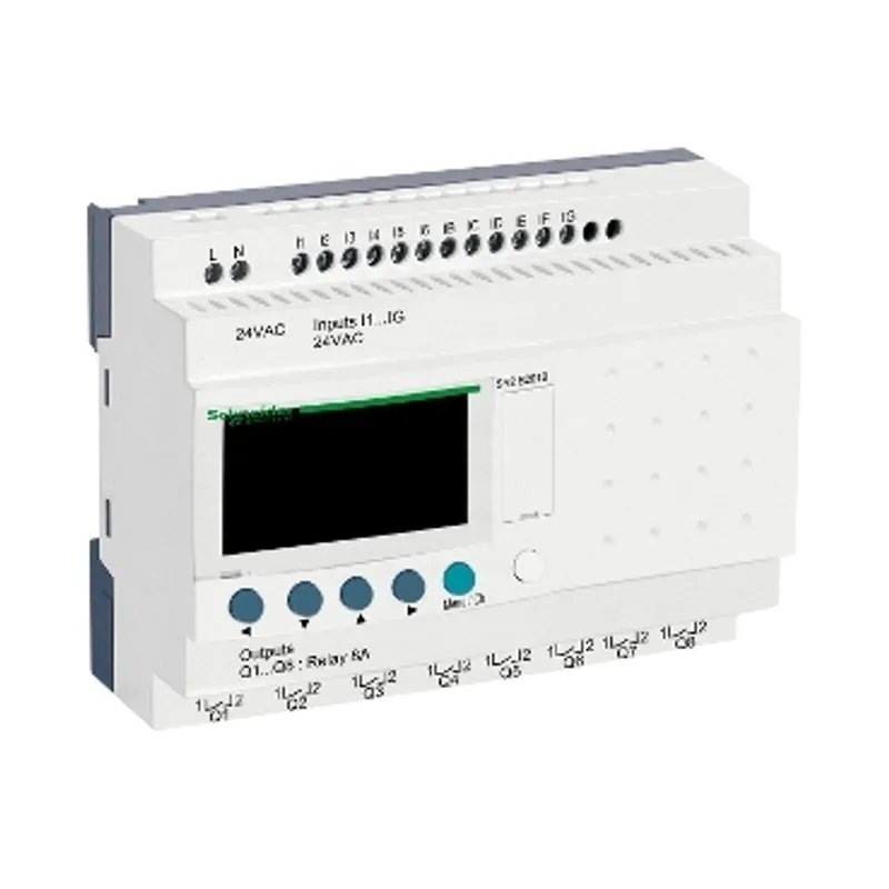 compact smart relay, Zelio Logic SR2 SR3, 20 IO, 24V AC, clock, display — photo 1 of 5