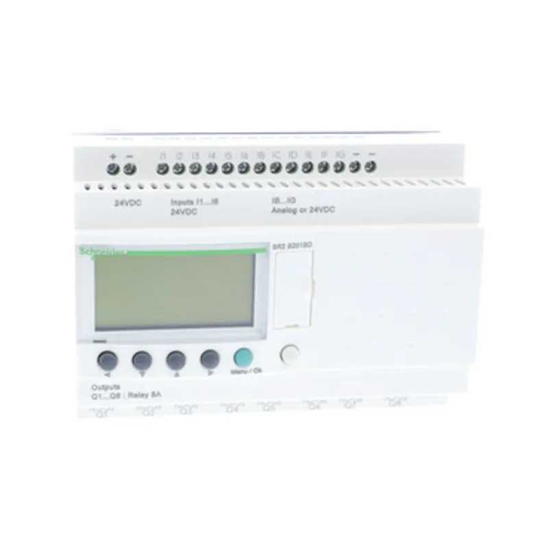 compact smart relay, Zelio Logic SR2 SR3, 20 IO, 24V DC, clock, display, 8 relay outputs — photo 3 of 5