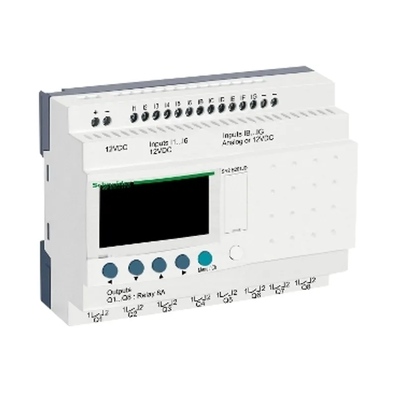 compact smart relay, Zelio Logic SR2 SR3, 20 IO, 12V DC, clock, display — photo 1 of 4