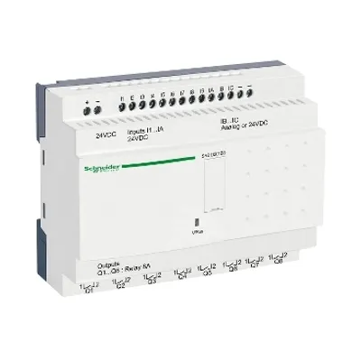 compact smart relay, Zelio Logic SR2 SR3, 20 IO, 24V DC, no clock, no display